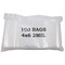 Clear Plastic Reclosable Zipper Bags 4x6 (Package of 100)